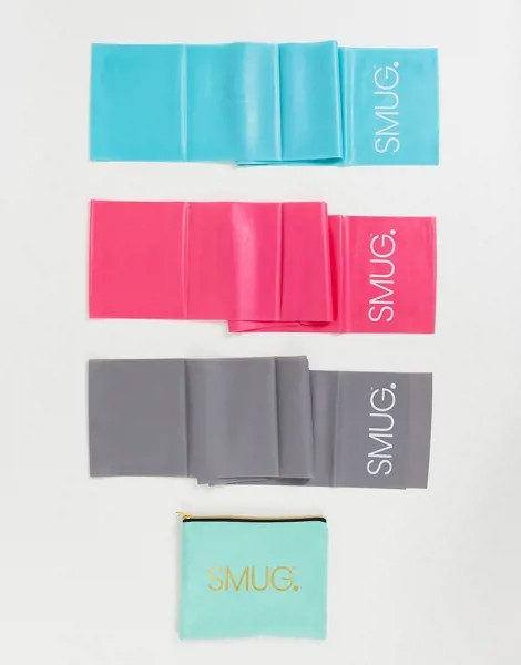 Набор лент-эспандеров для занятий пилатесом и сумка для хранения SMUG-Разноцветный