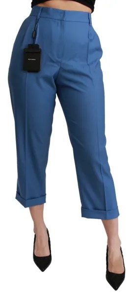 DOLCE - GABBANA Брюки Шерстяные плиссированные укороченные брюки с манжетами IT36 / US2/XS Рекомендуемая розничная цена 900 долларов США