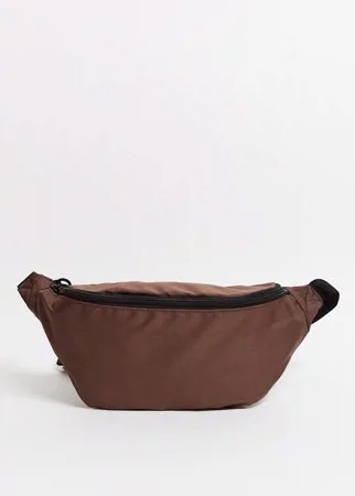 Коричневая сумка-кошелек на пояс ASOS DESIGN-Коричневый цвет