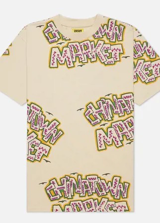 Мужская футболка Chinatown Market Creature, цвет бежевый, размер XXL