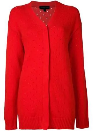Cashmere In Love длинный кардиган с перфорацией