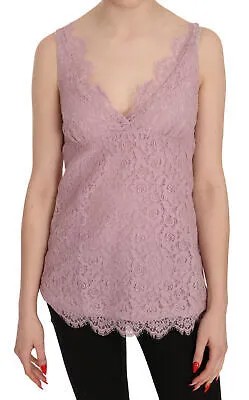 Блузка OBJETS DE DESIR Розовая кружевная хлопковая майка без рукавов IT42/US8/M Рекомендуемая розничная цена 200 долларов США