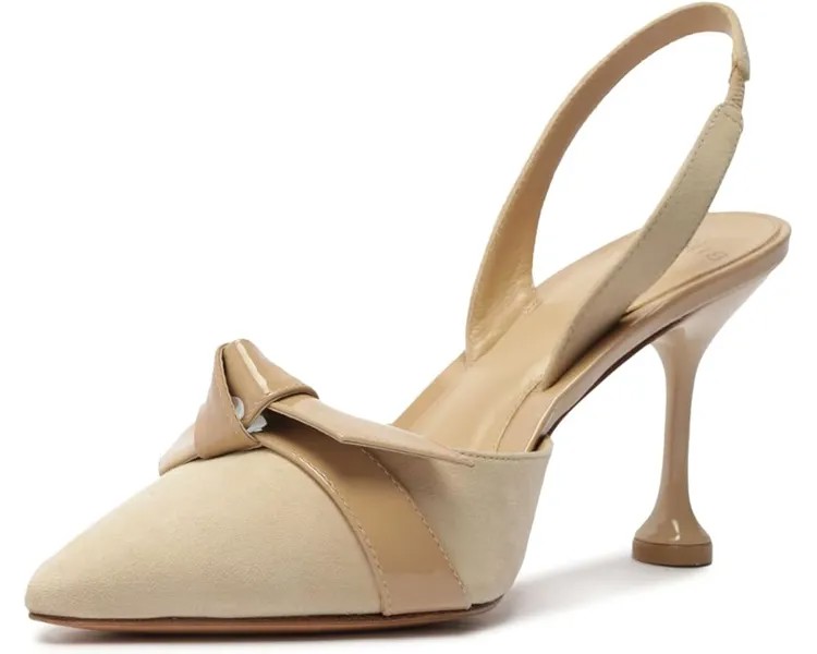 Туфли Alexandre Birman Clarita Slingback Stiletto Flare 85, цвет Nude