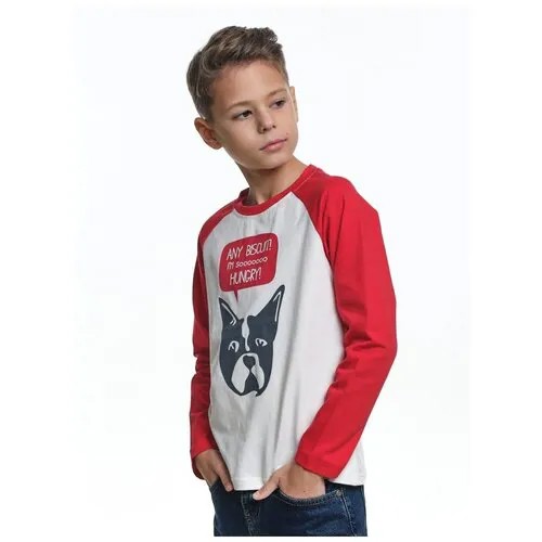 Лонгслив для мальчиков Mini Maxi, модель 0729, цвет красный, размер 134