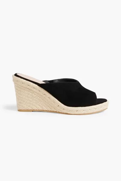 Замшевые эспадрильи Wonda на танкетке STUART WEITZMAN, черный