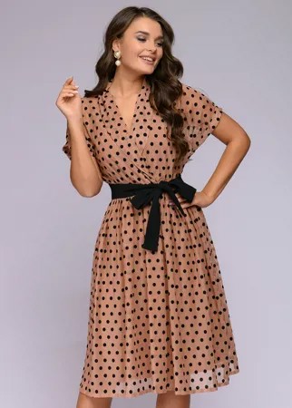 Вечернее платье женское 1001dress 0122001-02237BG бежевое 48
