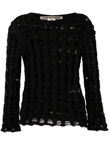 Comme Des Garçons джемпер рыхлой вязки, черный