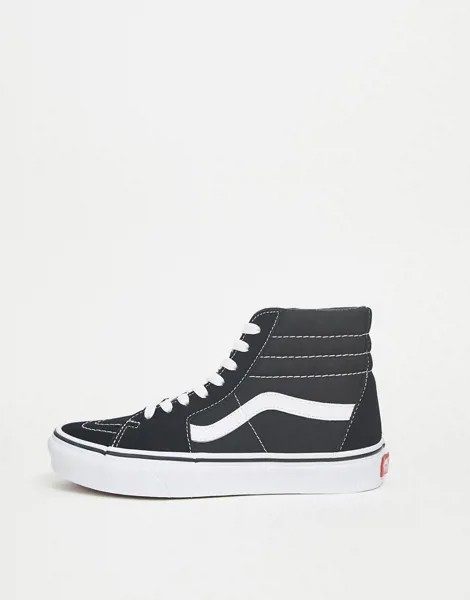 Черно-белые высокие кроссовки Vans Classic Sk8-Черный