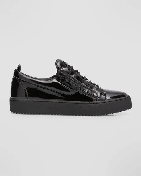 Мужские низкие кеды Maylondon из лакированной кожи Giuseppe Zanotti
