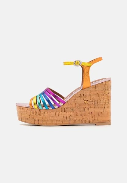 Босоножки на высоком каблуке PIERRA WEDGE Kurt Geiger London, цвет multi-coloured