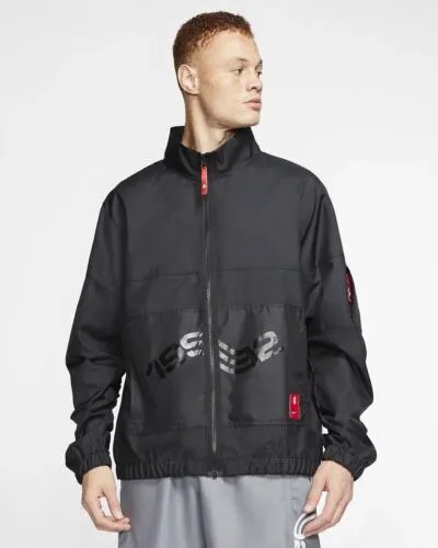 Легкая ветровка Nike Kyrie Мужская баскетбольная куртка на молнии размера XL черная