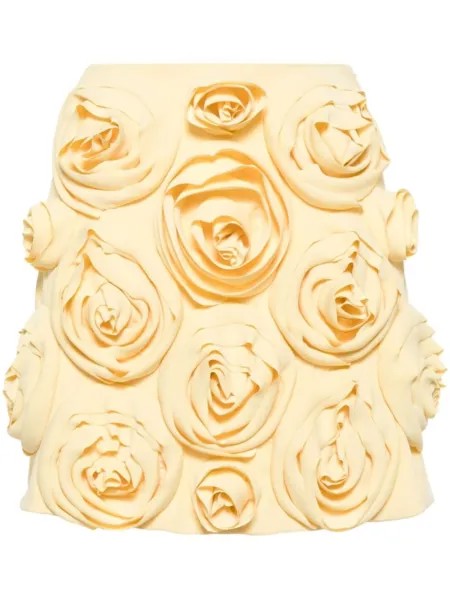 Viktor & Rolf юбка мини с аппликацией, желтый