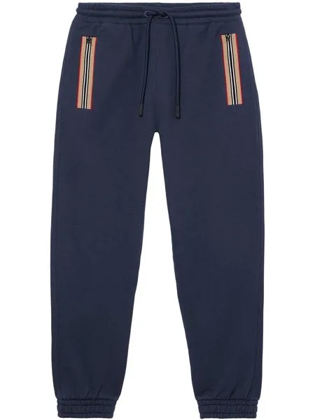 Burberry спортивные брюки с полосками Icon Stripe