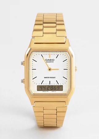 Цифровые часы-браслет Casio-Золотистый