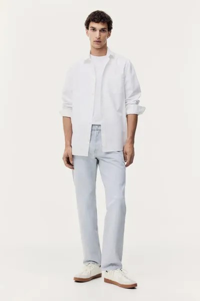 Прямые обычные джинсы H&M, серый