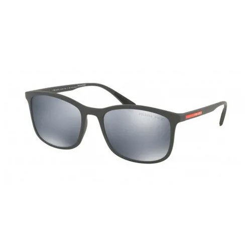 Солнцезащитные очки PRADA Linea Rossa SPS01T Black Rubber Square, 56 mm