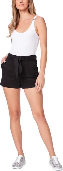 Шорты Paige Anessa Shorts w/ Tie Waist, цвет Black Overdye