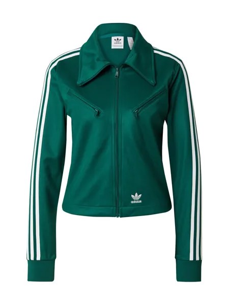 Худи на молнии Adidas MONTREAL, темно-зеленый