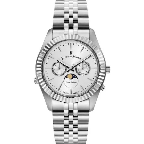 Наручные часы Jacques du Manoir Часы мужские Jacques du Manoir JWG01603, серебряный