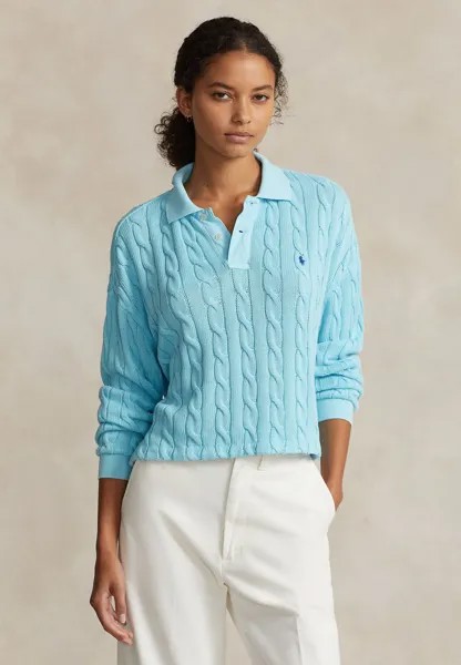 Свитшот Polo Ralph Lauren ДЛИННЫЙ РУКАВ, цвет turquoise nova