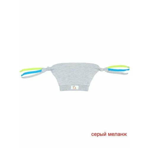 Шапка бини cherubino, размер 42-44, серый