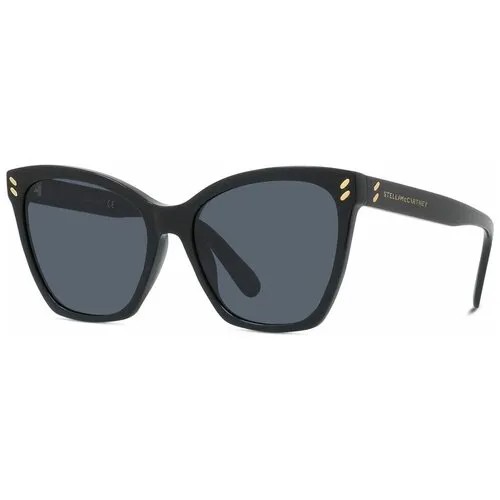 Солнцезащитные очки Stella McCartney, квадратные, с защитой от УФ, для женщин, черный