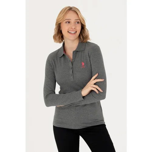 Лонгслив U.S. POLO ASSN., размер M, серый