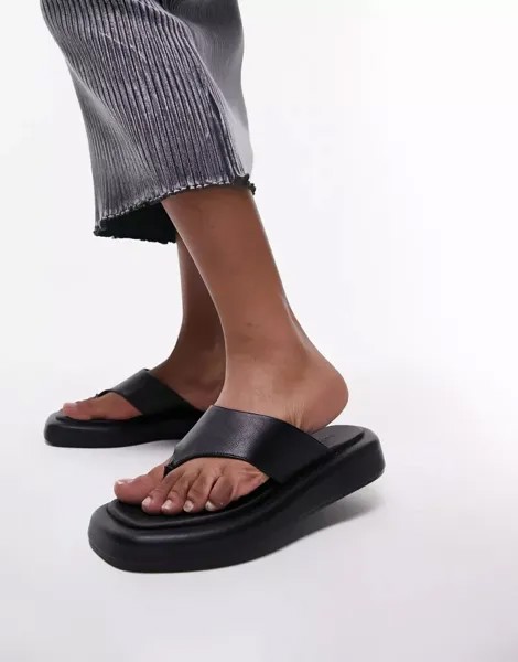 Черные сандалии с открытым носком Topshop Jonah