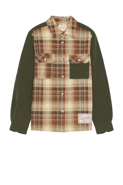 Рубашка Scotch & Soda Checked Flannel Over, цвет Deep Toffee