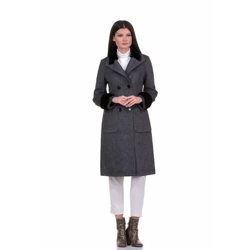 Пальто Prima Woman, размер 46, серый