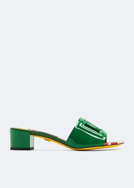 Мюли Dolce&Gabbana DG Cut-Out, зеленый