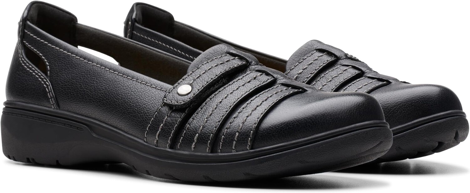 Туфли на плоской подошве Clarks Carleigh Eliza, цвет Black Leather