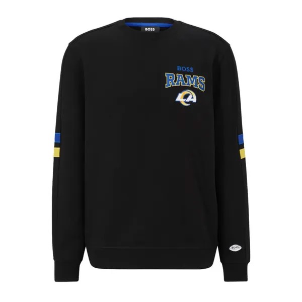 Свитшот Boss x NFL Cotton-Terry, черный