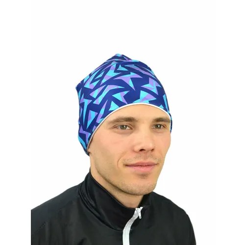 Шапка EASY SKI Спортивная шапка, размер XL, синий, фиолетовый