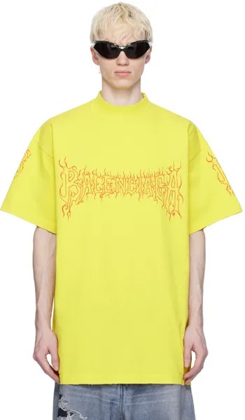 Желтая футболка Darkwave Balenciaga