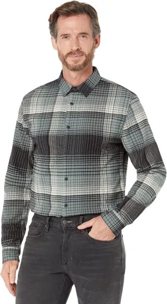 Рубашка Vince Salton Plaid Long Sleeve, цвет Eucalyptus