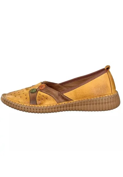 Тапочки TESSA ANILINA SLIPPER Gemini, цвет ocker braun
