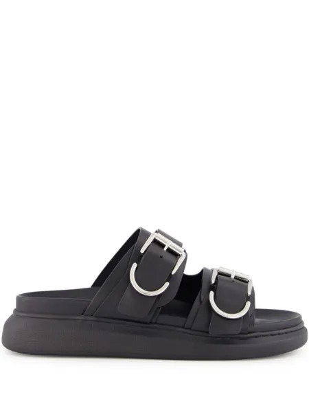 Alexander McQueen сандалии с пряжками, черный