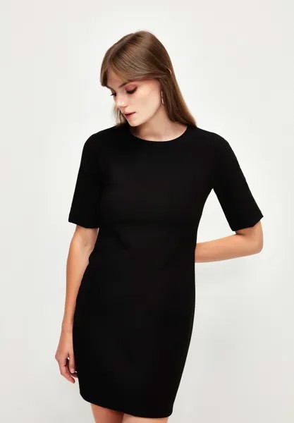 Повседневное платье ROUND NECK MINI adL, цвет black