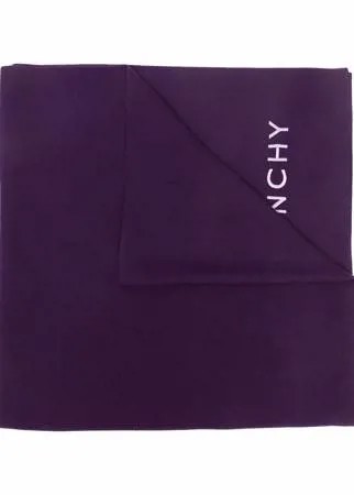Givenchy шерстяной шарф с вышитым логотипом