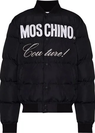 Moschino стеганый пуховик Couture!