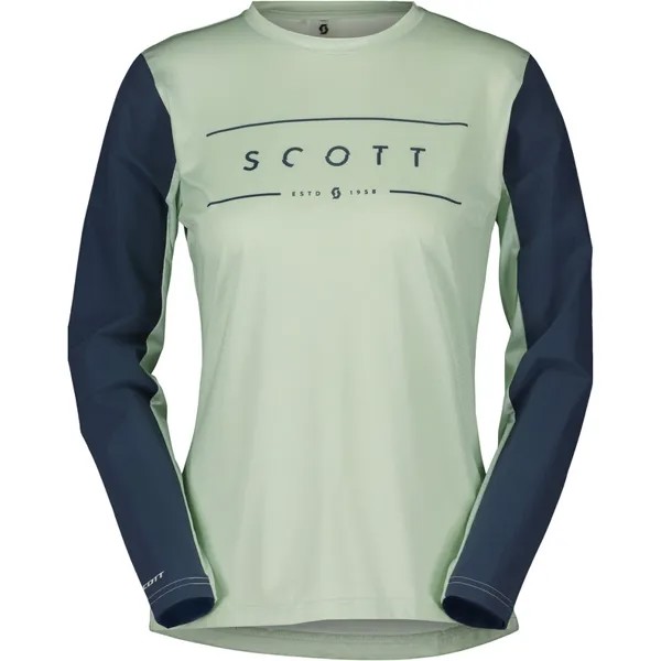 Женская футболка Trail Vertic с длинным рукавом Scott, оливковый