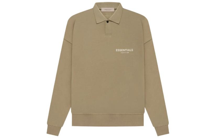 SS22 Рубашка поло унисекс дубово-коричневый Fear Of God Essentials, коричневый