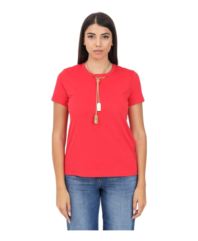 Футболка с колье Elisabetta Franchi, красный