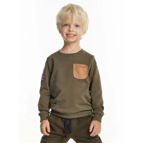 Свитшот Mini Maxi, размер 104, хаки