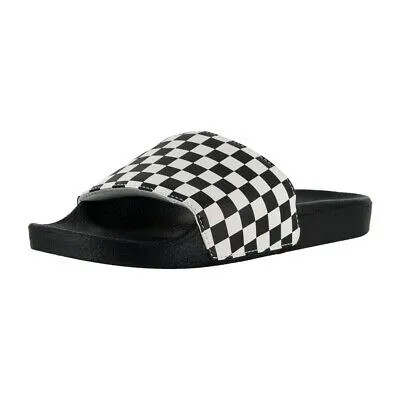 Vans Slide-On Sandals (Checkerboard/White) Мужские шлепанцы без шнурков