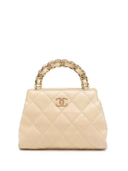 Chanel Pre-Owned стеганая сумка 2004-го года с логотипом CC