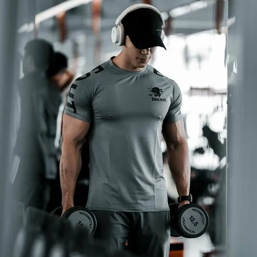 Футболка, размер 2XL, серый