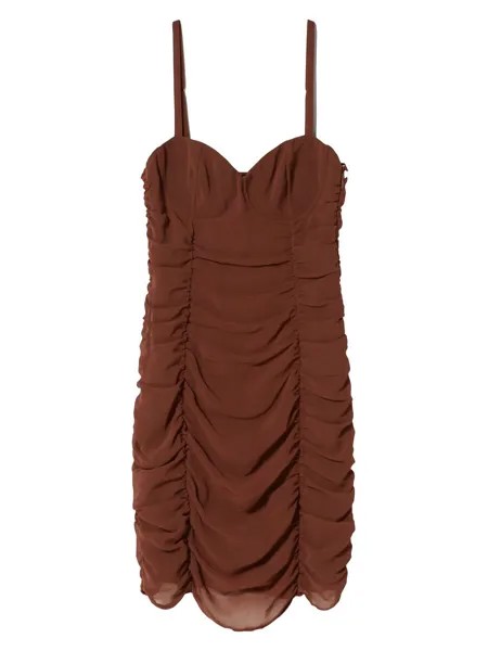Платье Bershka, цвет Chocolate
