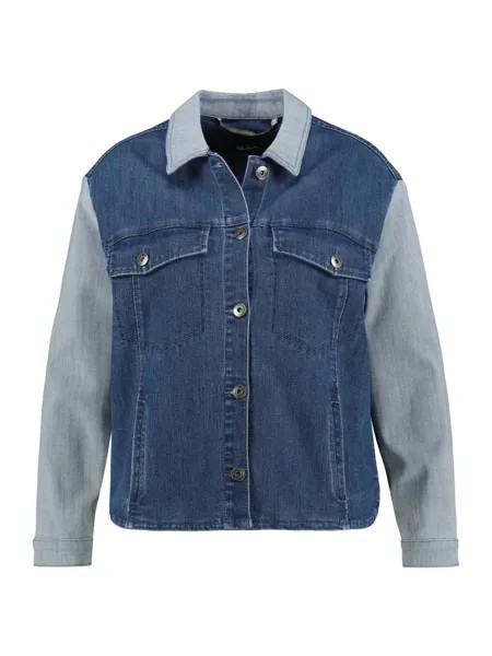Джинсовая куртка Ulla Popken, цвет blue denim
